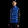 Doudoune sans manches MONCLER Tibb nylon bleu roi