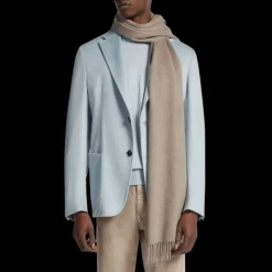 Echarpe ZEGNA Cachemire beige franges