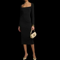 Escarpins ouverts DOLCE & GABBANA Slingback Rafia beige DG or