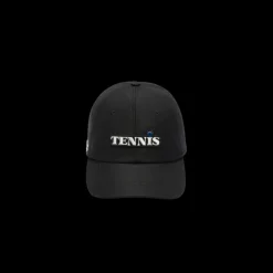 Fashion Show LACOSTE Casquette laine mélangée noir patch Tennis