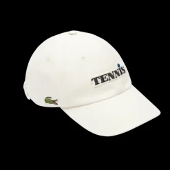 Fashion Show LACOSTE Casquette laine mélangée blanc patch Tennis