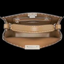 FENDI Peekaboo ISeeU X-Lite Small Sac cuir Selleria beige
