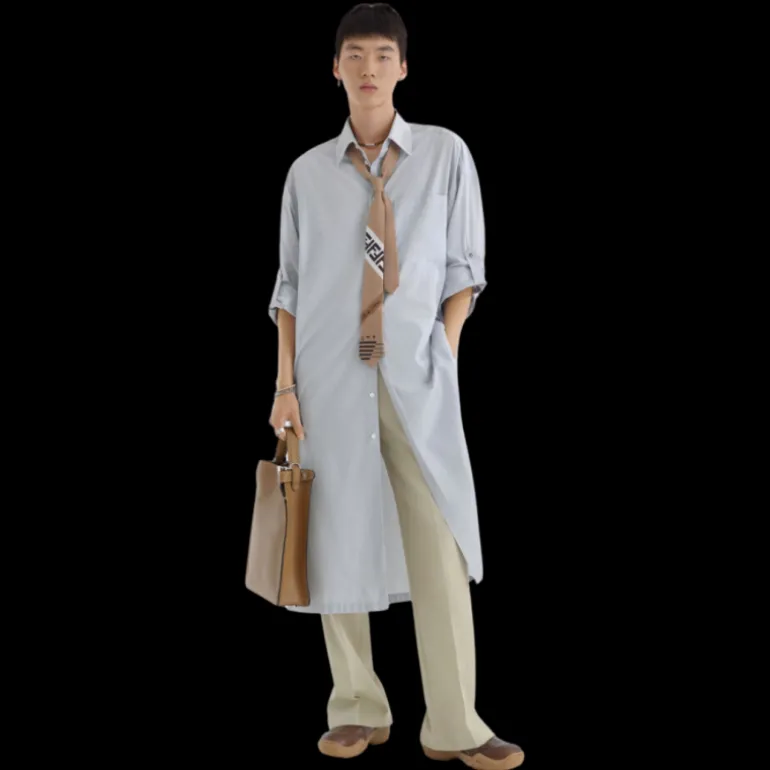 FENDI Peekaboo ISeeU X-Lite Small Sac cuir Selleria beige