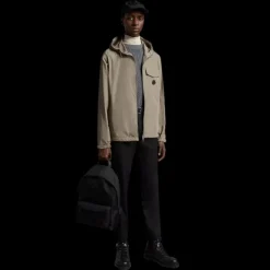 fuyue TAUPE LOGO POIT CUIR