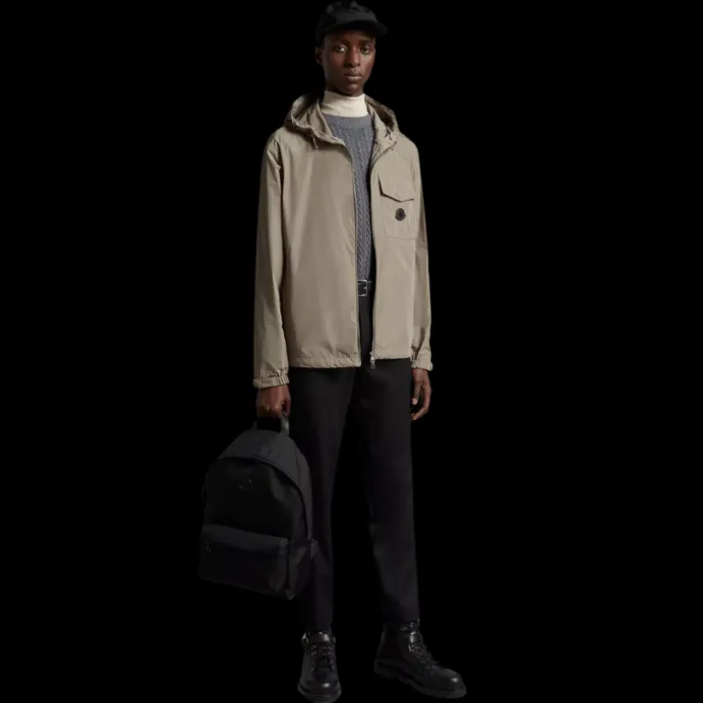 fuyue TAUPE LOGO POIT CUIR