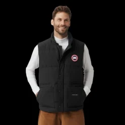 Gilet CANADA GOOSE Freestyle Crew doudoune sans manches Noir