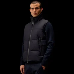 Gilet sans manche zippé CP COMPANY doudoune Metropolis Series noir