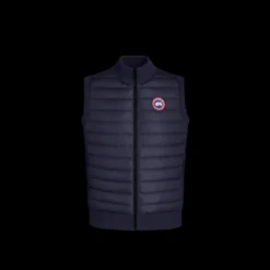 Gilet sans manches CANADA GOOSE  bi matière laine mérinos bleu marine HyBridge®