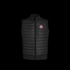 Gilet sans manches CANADA GOOSE bi matière laine mérinos noir HyBridge®
