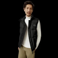 Gilet sans manches CANADA GOOSE Garson laine Flanelle Gris Carbone chiné