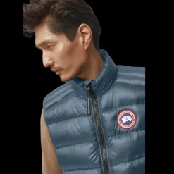 Gilet sans manches CANADA GOOSE Crofton doudoune nylon bleu glacier