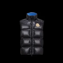 Gilet sans manches MONCLER Sumido doudoune noir gros logo