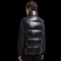 Gilet sans manches MONCLER Sumido doudoune noir gros logo