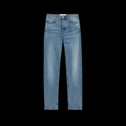 Jean AMI Paris coupe classique coton denim bleu indigo délavé