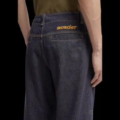 Jean Moncler x Mercedes-Benz by NIGO denim coton bleu brut