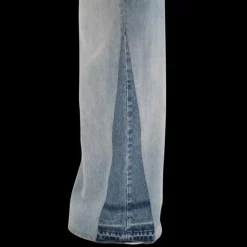 Jean palazzo CHLOE large denim souple coton bio bleu clair