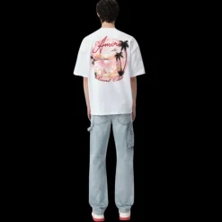 Jeans AMIRI Charpentier bleu clair delavé