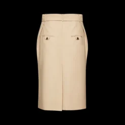 Jupe midi MAGDA BUTRYM ceinturée en coton beige