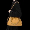 LOEWE Grand Flamenco Purse sac cuir agneau nappa jaune chaine or bandoulière