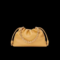 LOEWE Grand Flamenco Purse sac cuir agneau nappa jaune chaine or bandoulière
