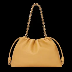 LOEWE Grand Flamenco Purse sac cuir agneau nappa jaune chaine or bandoulière
