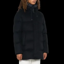 Manteau Parka HERNO à capuche cachemire noir
