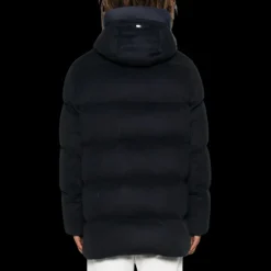 Manteau Parka HERNO à capuche cachemire noir