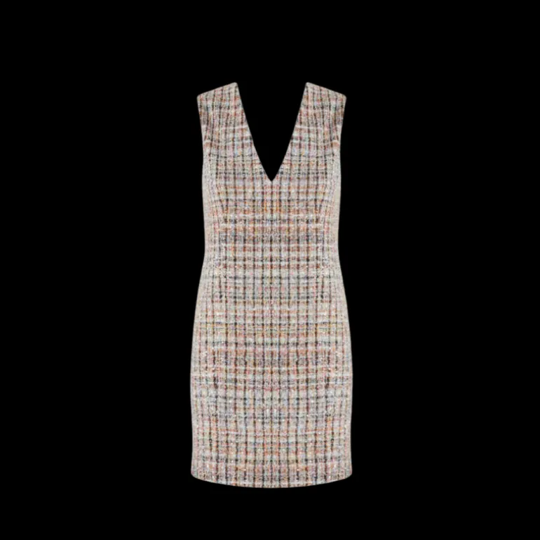 Mini-robe MISSONI sans manches à carreaux bouclé à sequins multicolore