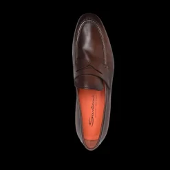 Mocassins SANTONI Cuir Marron