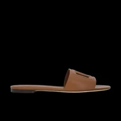 Mules cuir marron DG