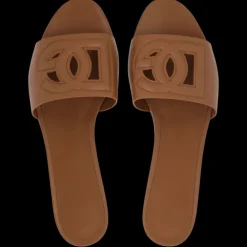 Mules cuir marron DG