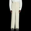 Pantalon ample LANVIN laine beige mastic