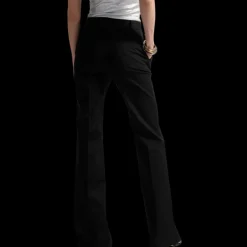 Pantalon BARBARA BUI Bootleg toile coton noir