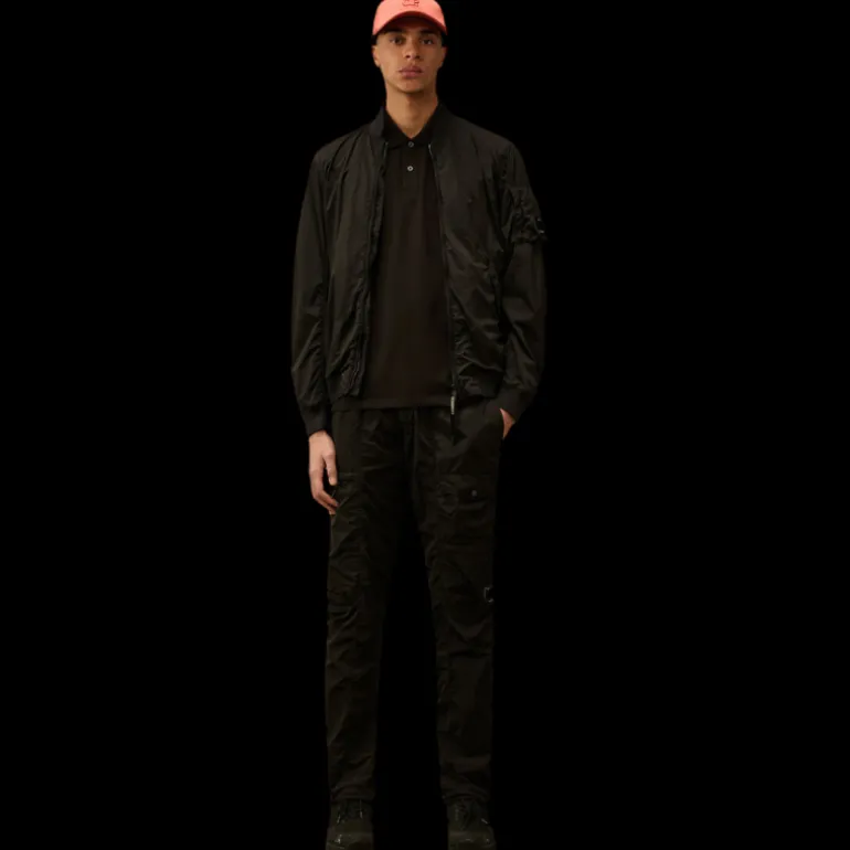 Pantalon cargo à lentille CP COMPANY nylon Chrome-R noir