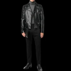 Pantalon Chino DOLCE & GABBANA coupe droite coton stretch noir