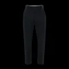 Pantalon Cigarette ALEXANDER MCQUEEN Ajusté coton bleu marine bouton métal