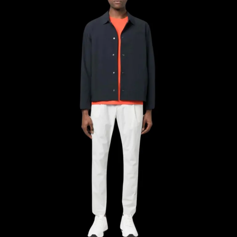 pantalon court HERNO nylon gris lien de resserrage