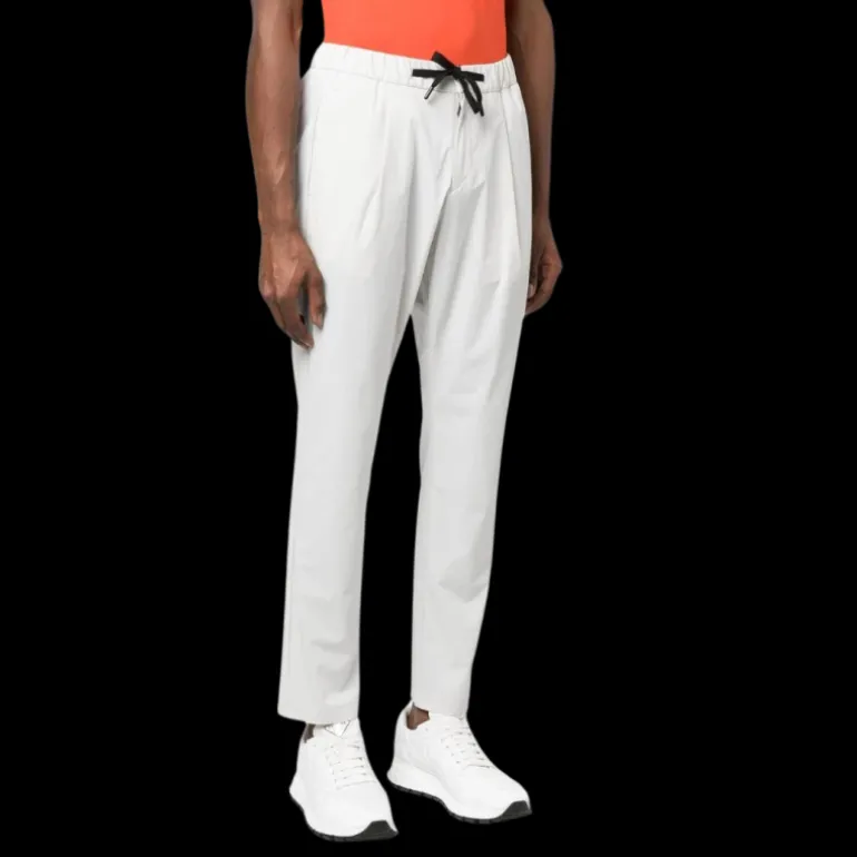 pantalon court HERNO nylon gris lien de resserrage