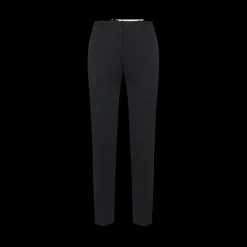 Pantalon de Smoking ALEXANDER MCQUEEN Cigarette laine noire bande satin