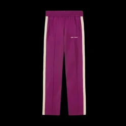 pantalon de survêtement jogging PALM ANGELS violet bande écrue logo