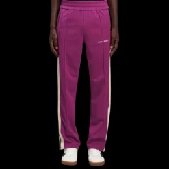 pantalon de survêtement jogging PALM ANGELS violet bande écrue logo