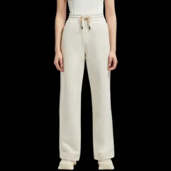 Pantalon de survêtement MONCLER coton lin gris beige logo Grenoble