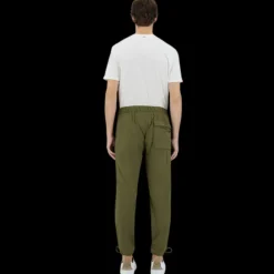 Pantalon HERNO maille tramée nylon kaki mat extensible taille élastique