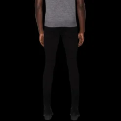 Pantalon jean AMIRI thrasher cuir noir