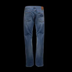 Pantalon Jeans ALEXANDER MCQUEEN denim Blue bleu délavé broderie poche