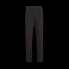 Pantalon slim coton noir patch Fendi