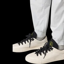 Pantalon STONE ISLAND coton gris taille bas élastique