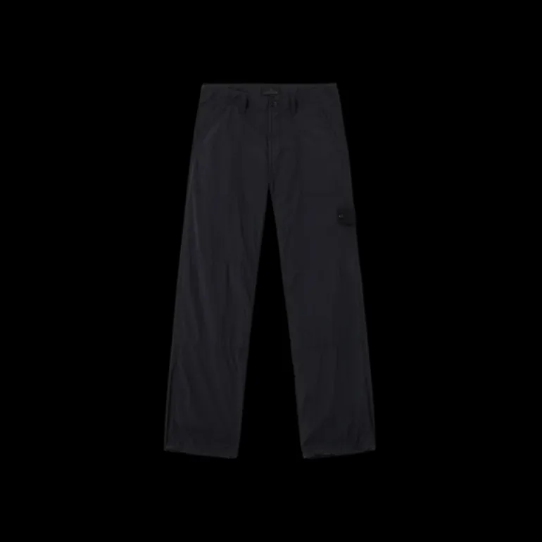 Pantalon STONE ISLAND Ghost fluide nylon noir badge noir