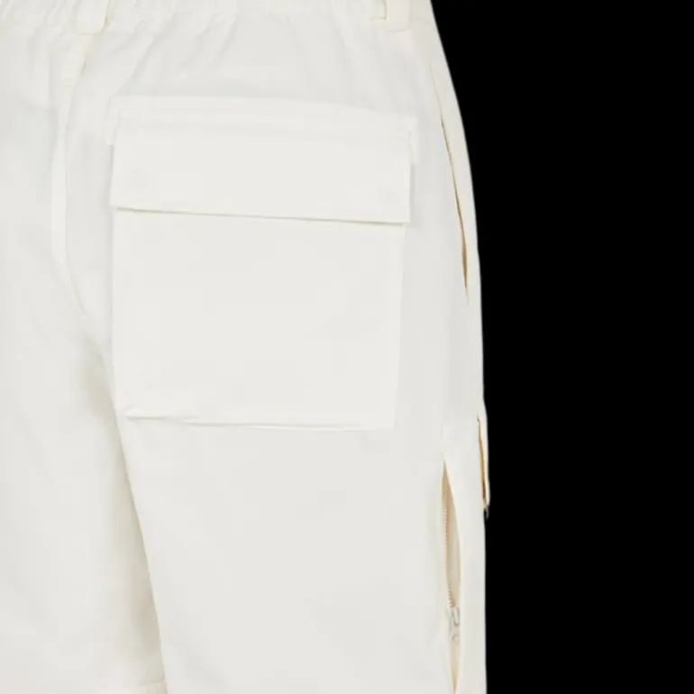 Pantalon STONE ISLAND GHOST PIECE cargo toile coton blanc