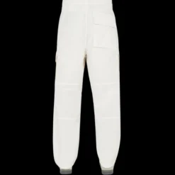Pantalon STONE ISLAND GHOST PIECE cargo toile coton blanc